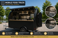Black burger and fast-food trailer for UK street food