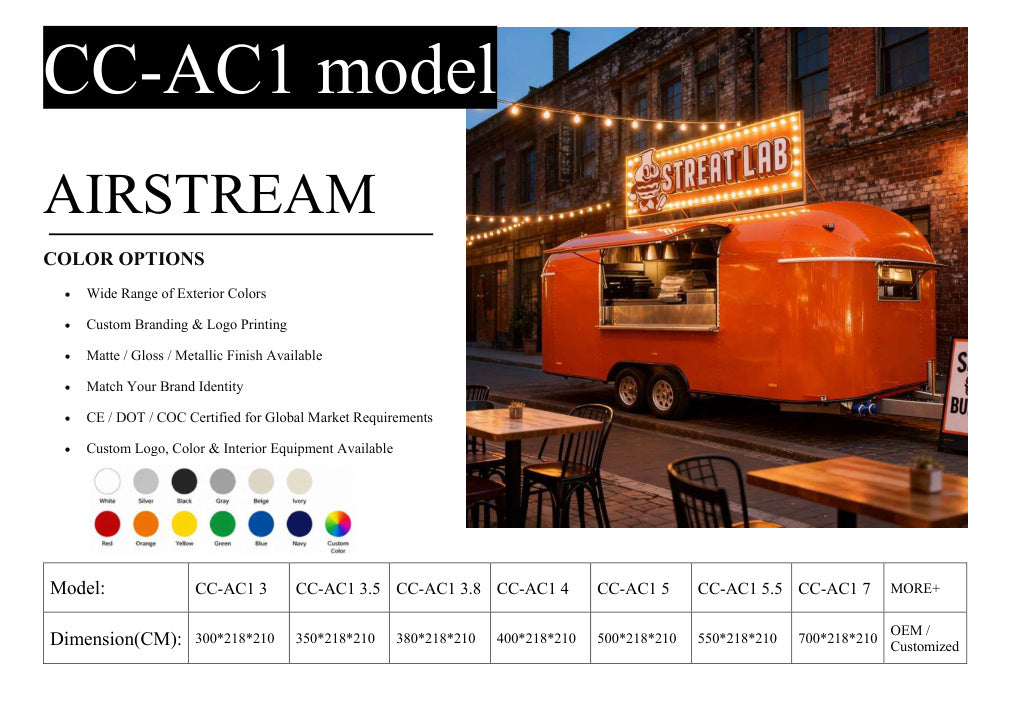 CC-AC1 Colour Airstream Food Trailer supplier catalogue image page 5