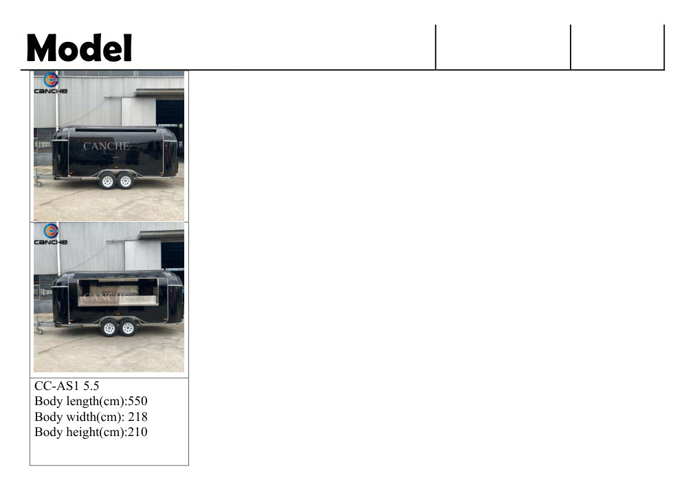 CC-AC1 Colour Airstream Food Trailer supplier catalogue image page 7