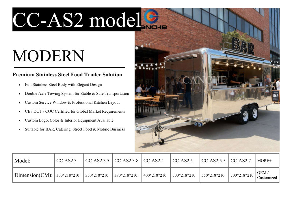 CC-AS2 Modern Stainless Food Trailer supplier catalogue image page 8