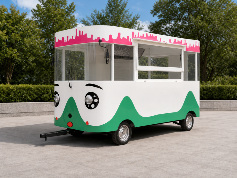AI-polished CC-DC1 Electric Mobile Kiosk product hero image