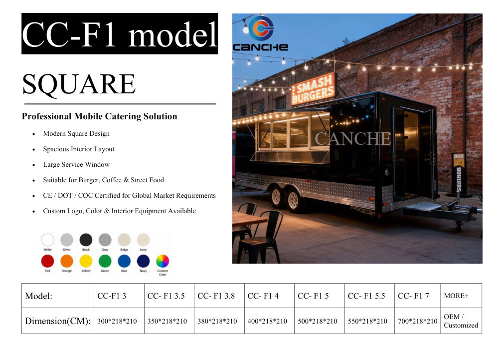 CC-F1 Square Professional Food Trailer supplier catalogue image page 12