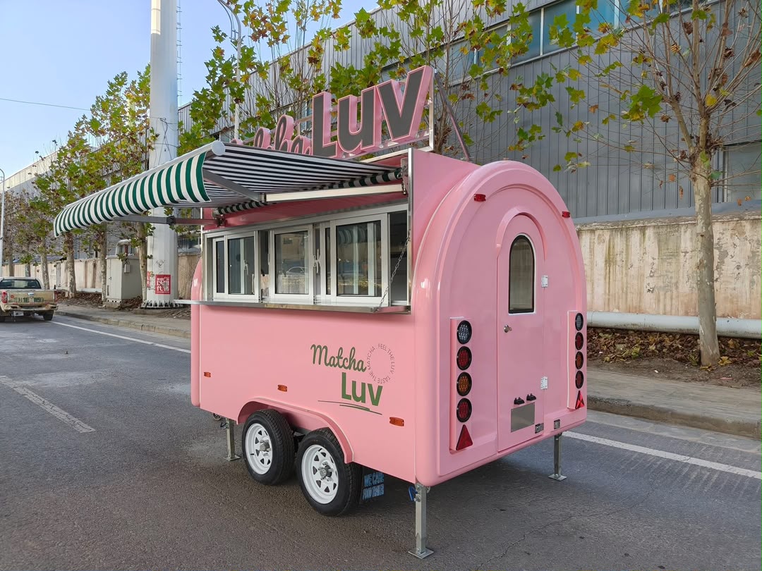Drinks trailer serving hatch and event catering unit